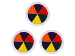 3 Blocos de Tinta Lavável 6 Cores Artesanato DIY S/MARCA