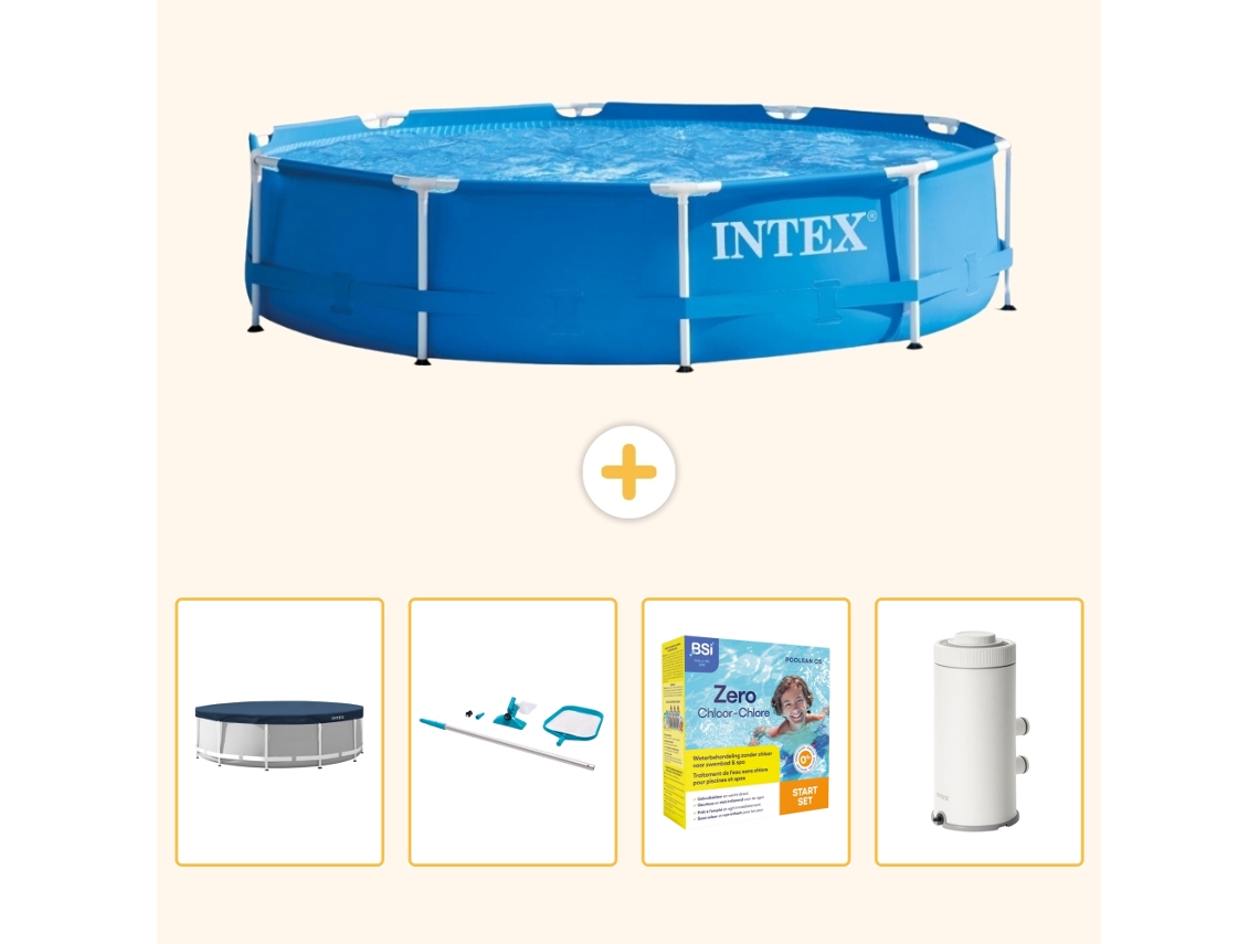Intex Piscina Com Estrutura Redonda - 366x76 Cm - 5-peças S91
