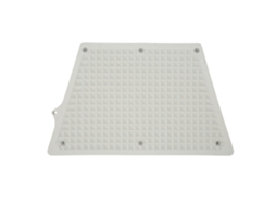 Placa De Transom De Motor Externo Em Pvc Trapezoidal Com Grelha Para Barcos Infláveis Kayaks Iates Cinza