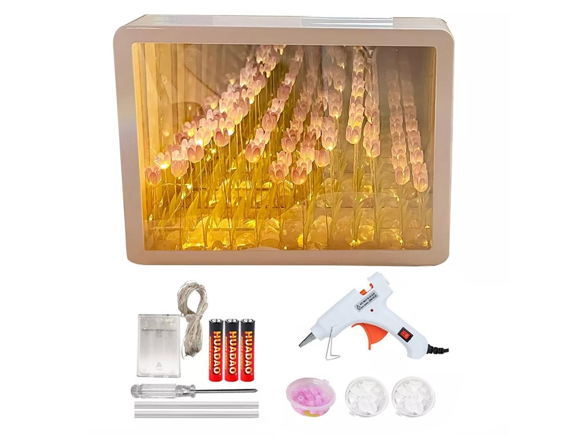 Kit Diy Lâmpada de Noite Tulipa Decoração Quarto Worten