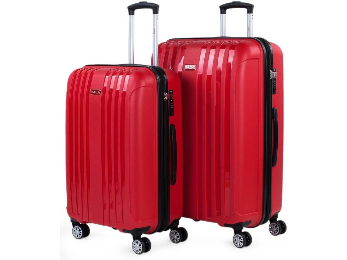 Conjunto de Malas de Viagem ITACA TSA Lock Vermelho