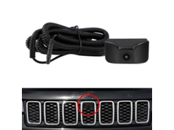 Câmara de Visão Frontal HALINUIA para Jeep Cherokee/grand Cherokee 2016-2018 com Lente Grande Angular, Visão Noturna