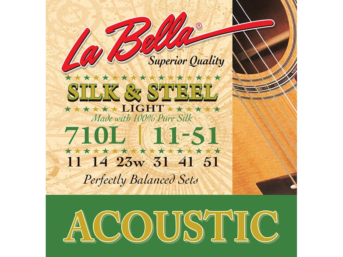La Bella Conjunto de Cordas Acústico Leve 011014023031041051