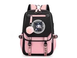 Mochila Escolar, Desenho Animado, Rosa, Aulas, Bolsa Ombro