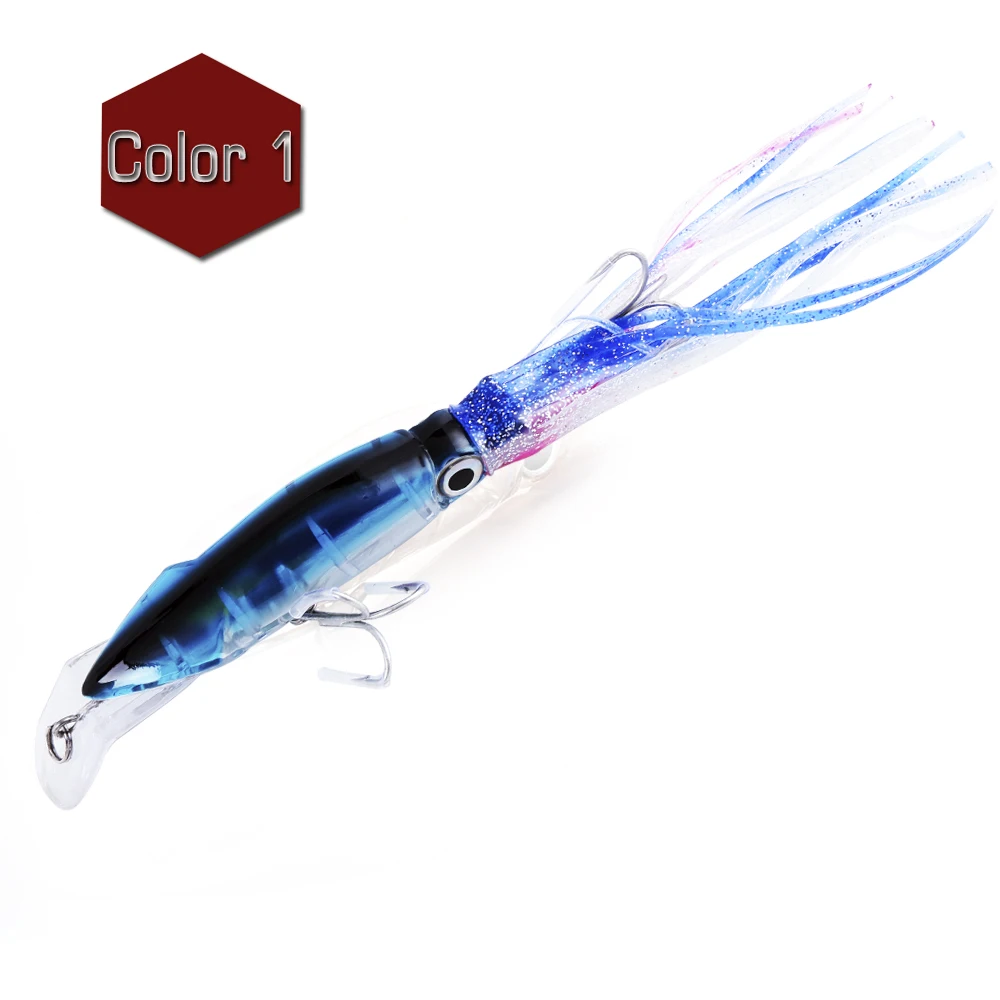 Isca Artificial de Polvo, Plástico Rígido, Água Salgada MDUG (azul)