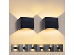 Luzes Solares Neon Decoração Para Jardim