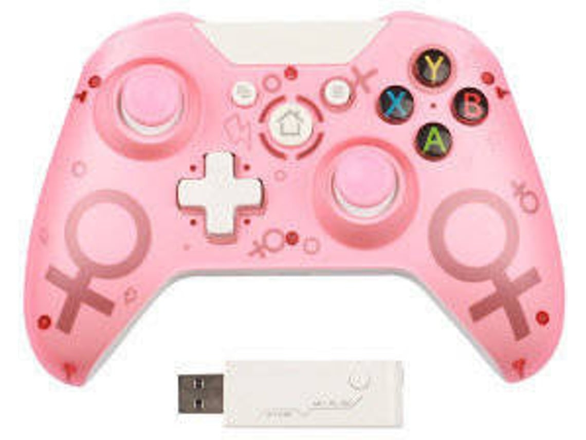 YIZHOOD Manette Sans Fil Xbox One Sans Fil 2,4 Ghz Compatível com Xbox One / Xbox One S / Xbox One X / Ps3 e Pcrosa