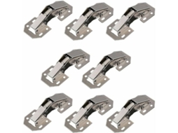 Conjunto De 8 Dobradiças Para Portas De Armário, Para Portas De Cozinha, 90° Para Móveis, Dobradiças Invisíveis, Parafusos Inclusos
