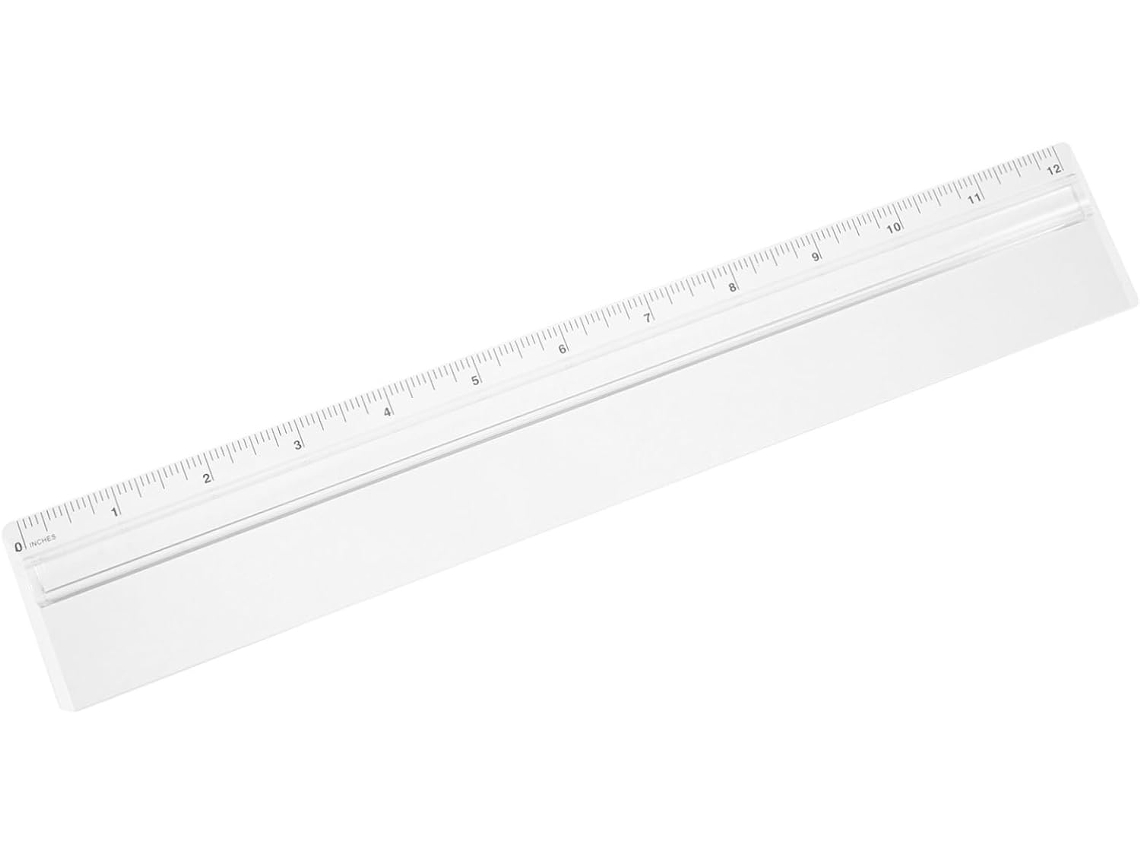 Régua De Aumento Transparente Plástico Jojofuny, Com Função De Ampliação, Ideal Para Desenho Matemático E Medição