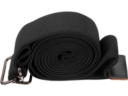Faixa Elástica De Resistência Yarnow Para Ioga, Preta, Ideal Meditação E Pilates Acessório Auxiliar