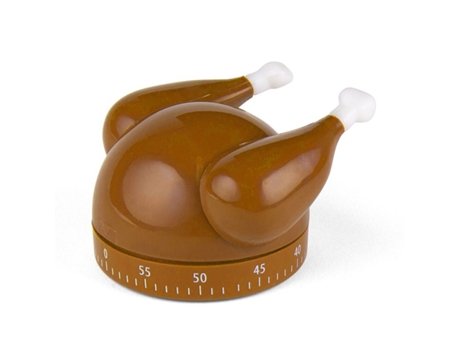 Minuteur De Cuisine Dinde Au Four - 60 Minutes - 5 X 6,3 Cm Kikkerland Design
