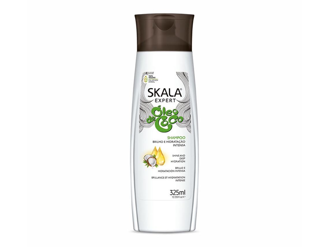 Shampoo Brilho e Hidratação Intensa Óleo de Coco 325ml SKALA