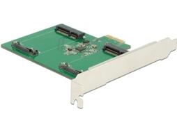 Controlador de memória 2 remetentes/canais Sata 6gb/s 600mbps Pcie 2.0 X1 Delock (89479)