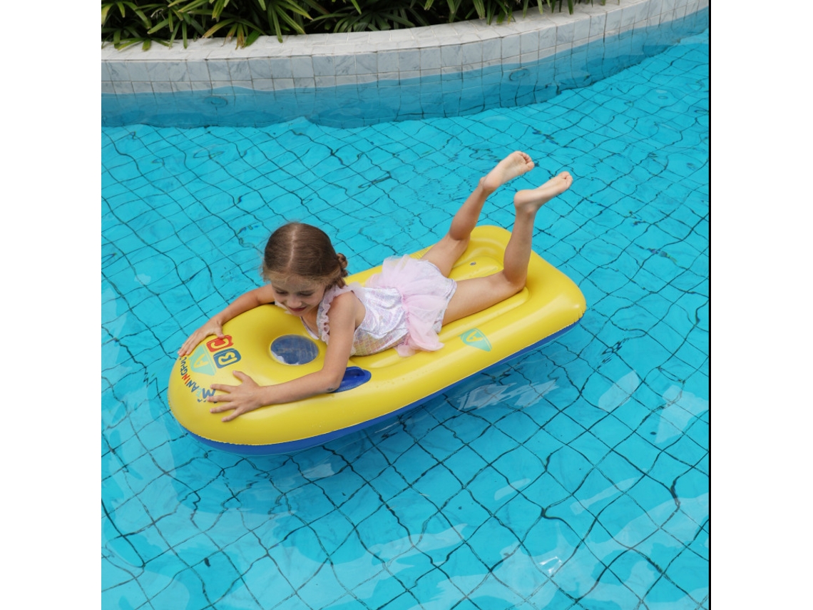 Prancha Flutuante, Prancha de Surfe para Piscina, Surfe e Natação de Verão AQUAFORGE (amarela)