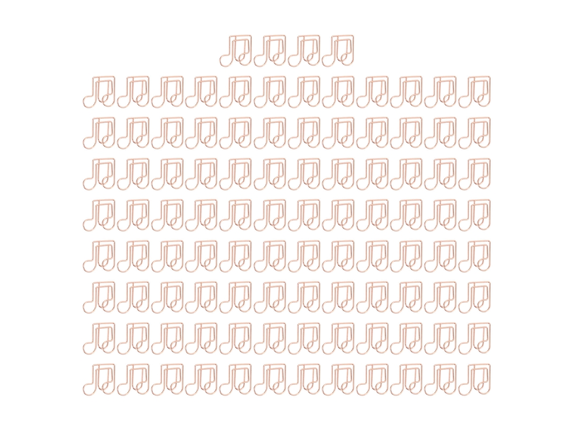 100 Clips Metálicos Pequenos, Versáteis, Inovadores, Com Formas Bonitas, Resistentes À Oxidação E Galvanizados, Para Classificar Documentos.