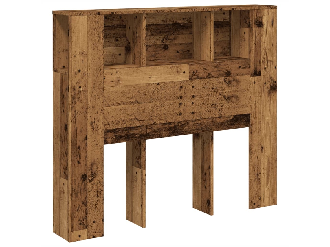 Conjunto 1 Armário De Cabeceira Vidaxl Marrom Derivados De Madeira (120 X 19 X 104.5 Cm)
