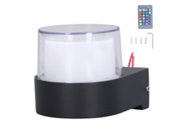 Rebe-lâmpada De Parede Exterior Led 5w Rgb Com Controle Remoto Impermeável Para Quarto E Sala Ac85-265v