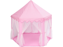 Tenda de Brincar Pink Princess Castle , Ideal para Crianças, Educativo, Durável STELASPLEN (140 X 140 135 Cm)