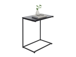 Mesa Lateral Em Formato C Com Design Industrial Compacto