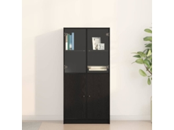 Vidaxl Buffê Carvalho Preto 68 X 37 X 142 Cm