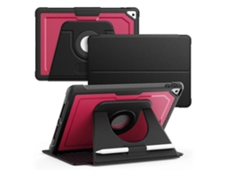 Capa de couro inteligente Webake Honeycomb com rotação magnética para tablet