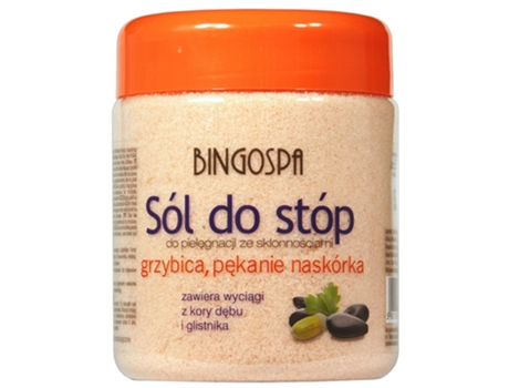Sais de banho para pés com tendência a fungos e fissuras, 550 g Bingospa