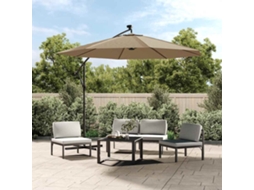 Vidaxl Tecido De Reposição Para Guarda-sol Cantilever Cinza-claro 350 Cm