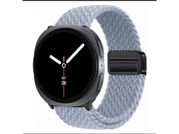 Pulseira Elástica De Nylon Trançado Com Fecho Magnético Para Samsung Galaxy Watch8 Classic, Verde Ardósia