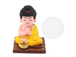 Estátua Budista Solar Balançante Laxiscreed Para Decoração Zen E Exterior