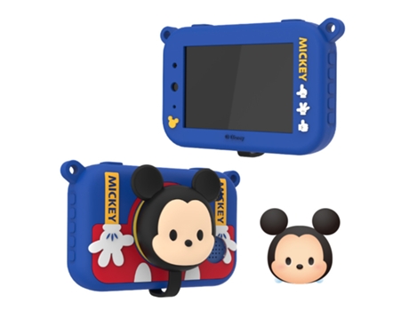 Máquina Fotográfica Compacta Recarregável para Crianças Câmera de Desenho Animado de 3,5 Pol.32 Gb Azul