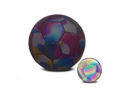 Pelota de Futebol Reflectiva de Pu com Bomba, para Treinamento e Jogos Noturnos S/MARCA