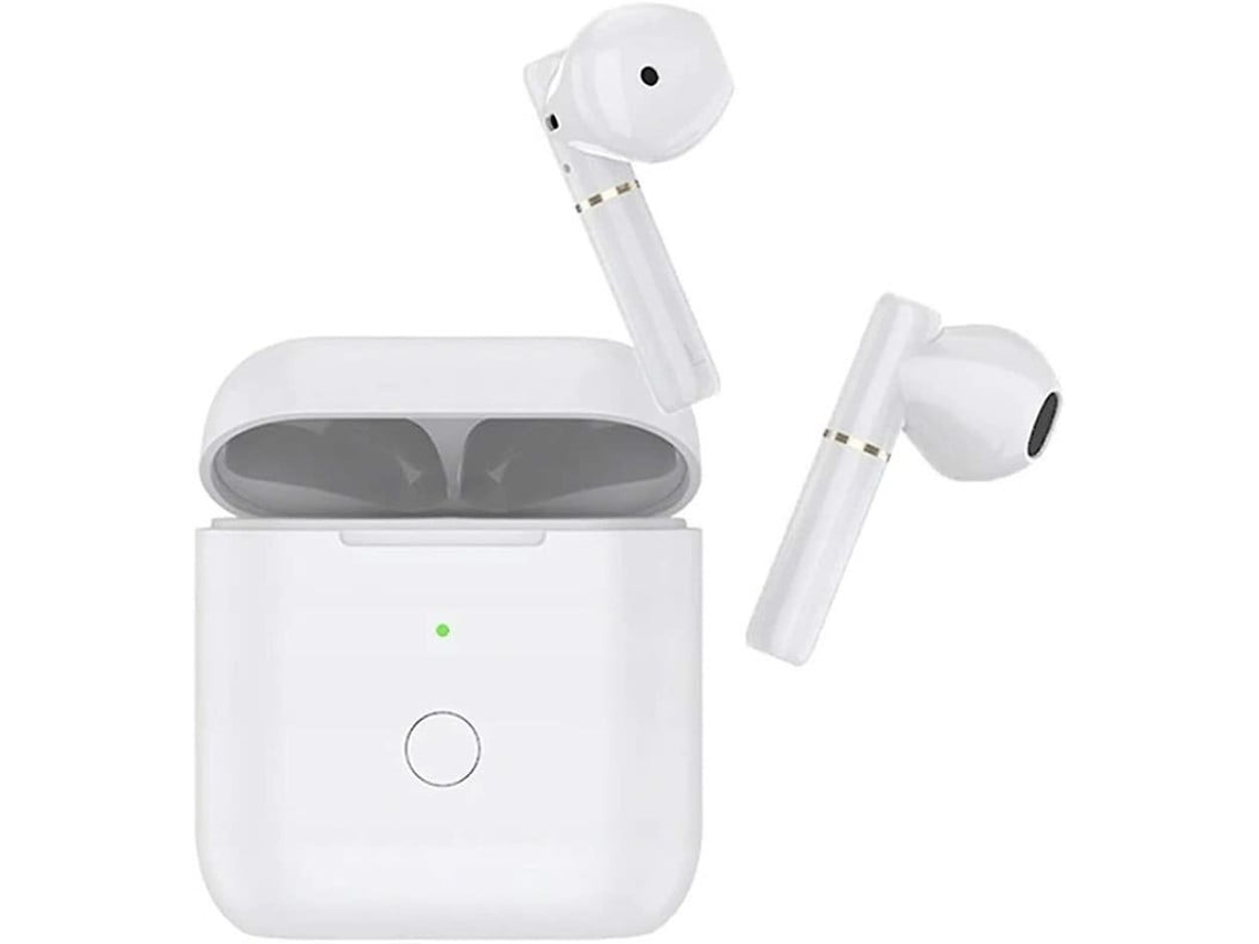 Auriculares Verdadeiros Sem Horas Reprodução Estéreo Alta AUJEZON Bluetooth com Cancelamento de Ruído Branco