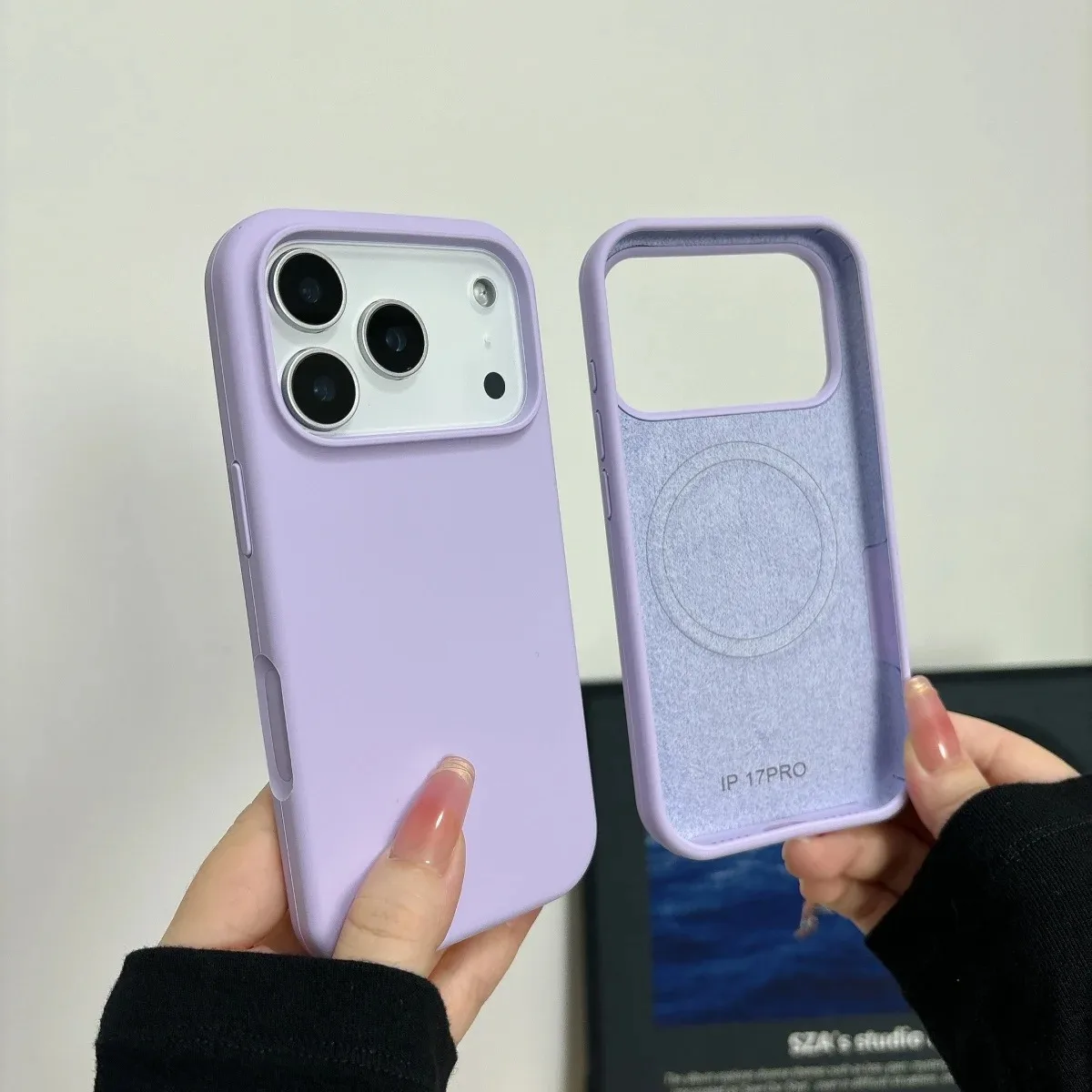 Capa Magsafe Original Em Silicone Líquido Para Iphone 13 Pro Max (roxa)