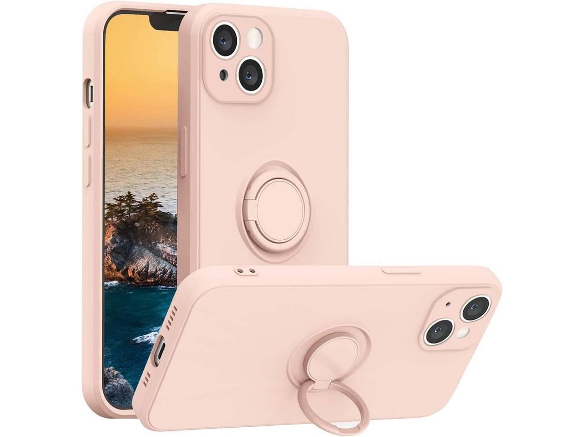 Capa Anel Para Iphone 13 Mini Yemaesre Rosa