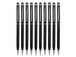 Caneta Esferográfica Stylus (toque Capacitivo, Escrita Esferográfica) Pacote De 10 Preto