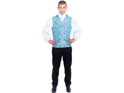 Fato de senhor inglês elegante azul para homem