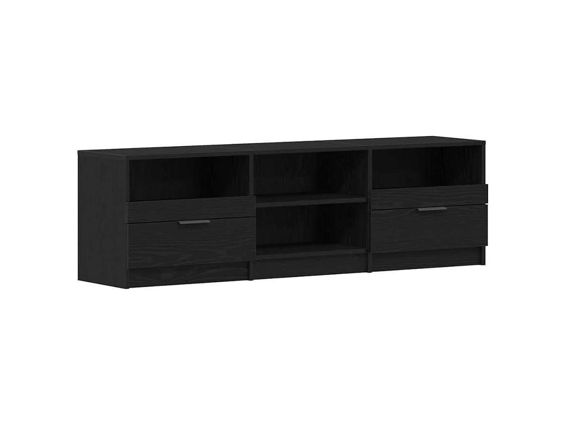 Gabinete para TV com Gaveta MAISON EXCLUSIVE Carvalho Preto 150x33,5x45 cm
