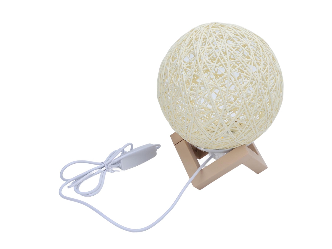 Lâmpada lua rotin 3000 6000K regulável USB luz de noite natal presente para crianças adultos | S/MARCA