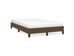 Bed Frame, Bed Frames Vidaxl Marrom Tecido (120 X 190 Cm)