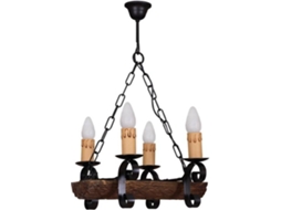 Candeeiro de Teto FABRILAMP Tronco (Branco - Metal, resina - 38x35 cm)