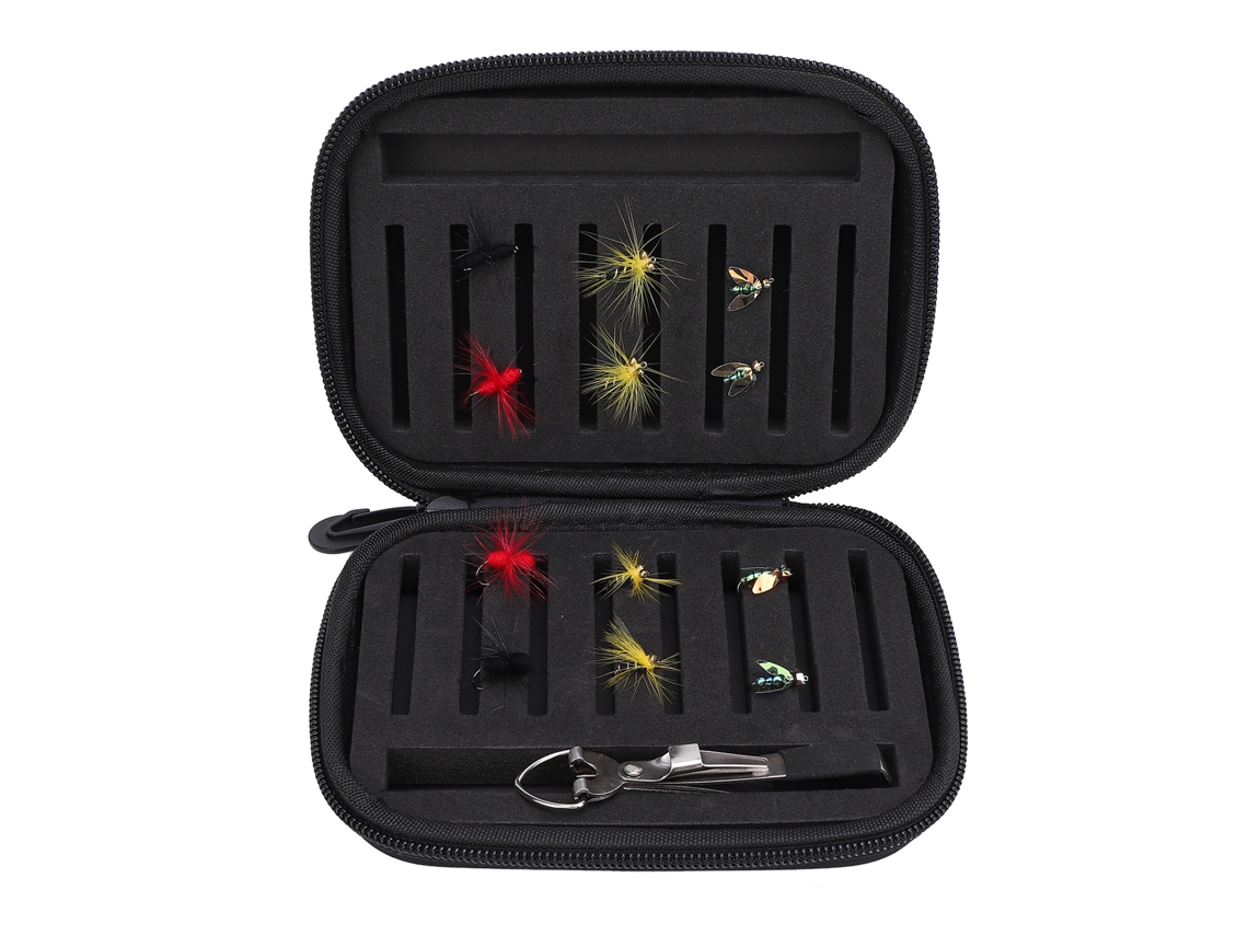 Kit de Moscas para Pesca com Mosca com Caixa Portátil