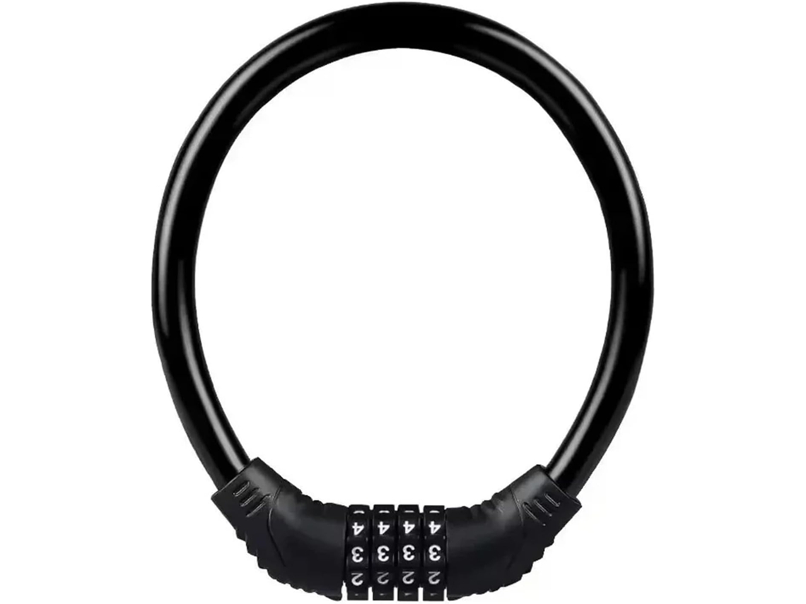 Cadeado para Guidão de Motocicleta Portátil Montanha Combinação 4 Dígitos Antifurto Mountain Bike