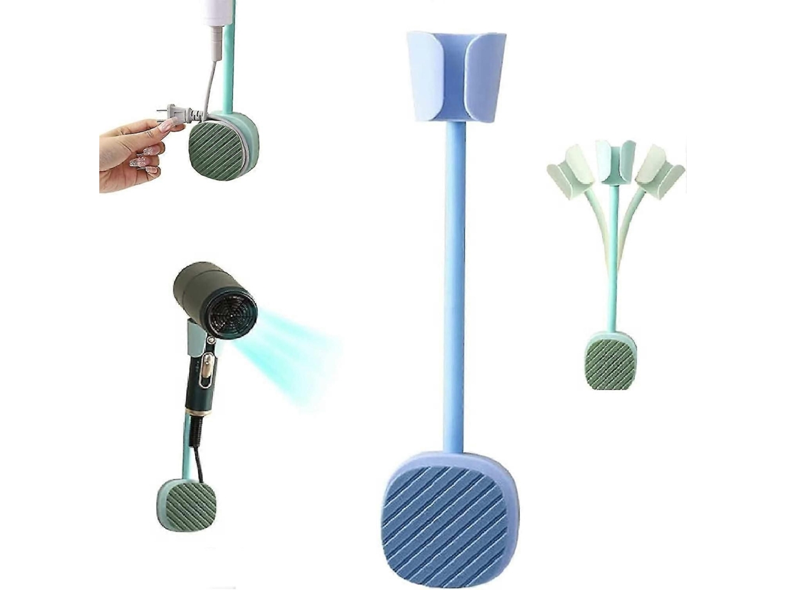 Suporte de Parede para Secador Cabelo, Universal Cabelo Sem Furos, Ajustável com Armaze GOKOCO