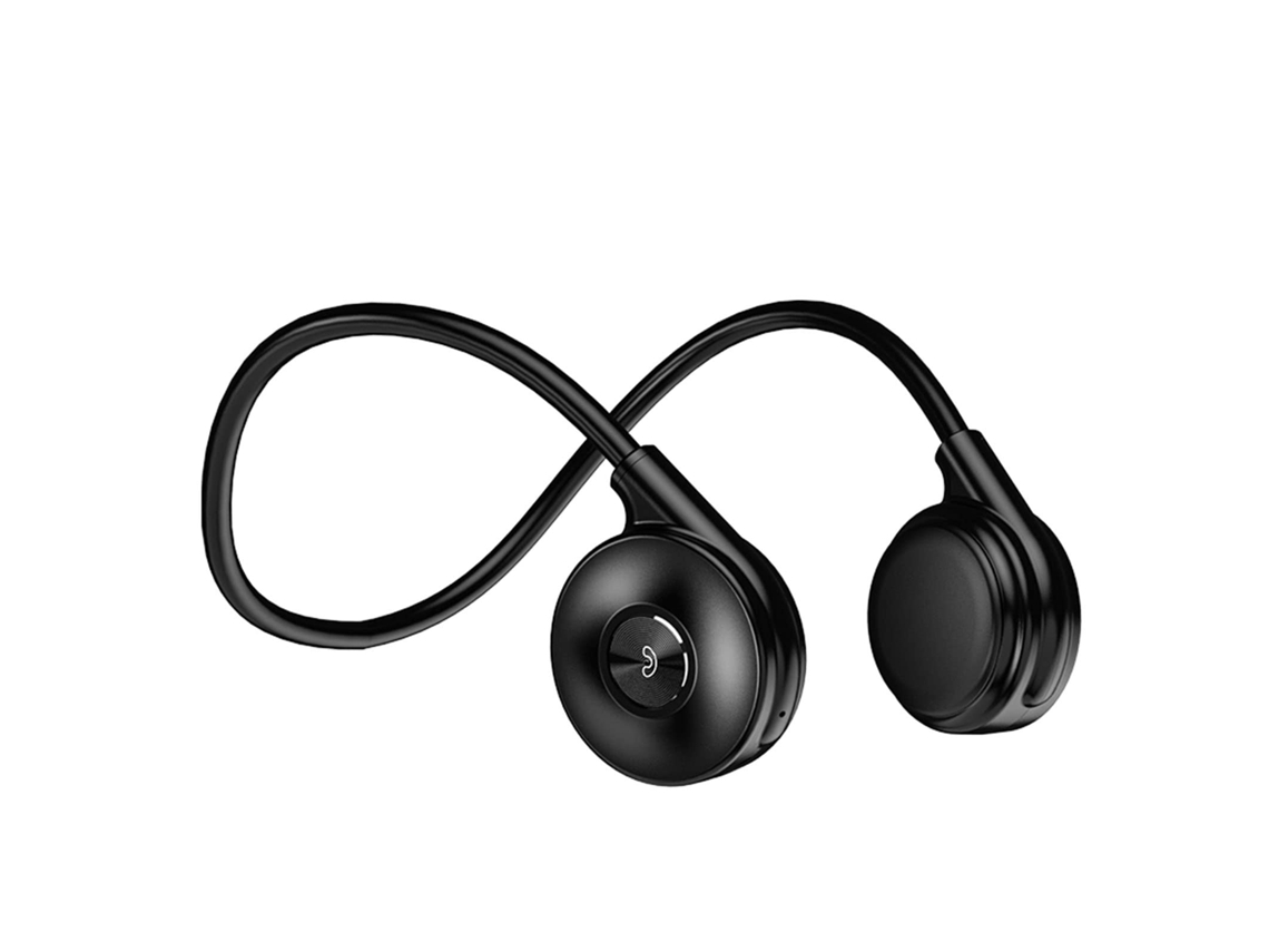 Fones de Ouvido de Condução Óssea Bluetooth 5.3 Indolor Bateria de Longa Duração Adequado para Esportes, Trabalho, Direção JIAPEI (preto)