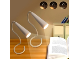 Luz De Leitura Para Cama, Pescoço Led Recarregável E Regulável Com