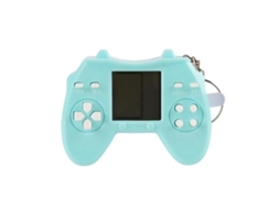 1 unidade de mini console de jogos portátil retrô com chaveiro Brilvibera