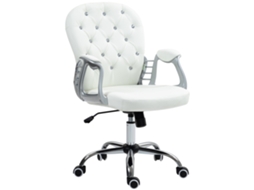Cadeira de Escritório com altura ajustável, giro 360°, suporta até 110kg, estrutura metálica, cinza claro, 49x56,5x73/82,5cm, S/MARCA