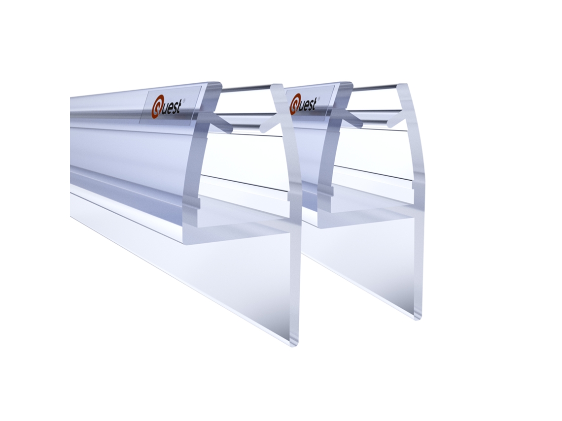 Quest Vedante Lateral Para Box De Duche Pvc, Para Vidro 6-8 Mm, 200 Cm, Transparente