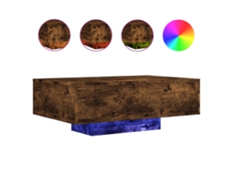 Mesa de Centro com Luzes Led Carvalho Fumado MAISON EXCLUSIVE (85x55x31 cm)
