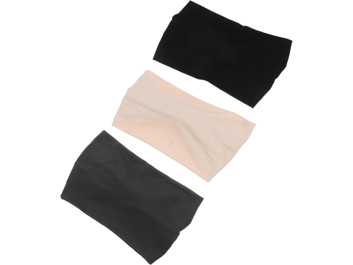 Conjunto De 3 Faixas De Cabelo Largas E Elásticas Com Nó Para Mulheres, Acessório Esportivo.